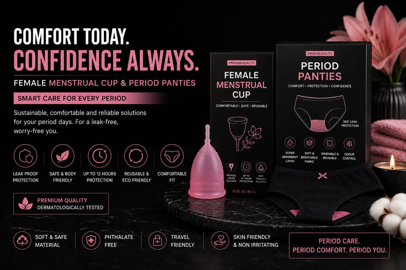 Menstrual Cups & Period Panties